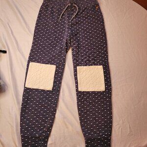 Matilda Jane 435, blue polka dot joggers, EUC, could be NWOT, size 12, $22